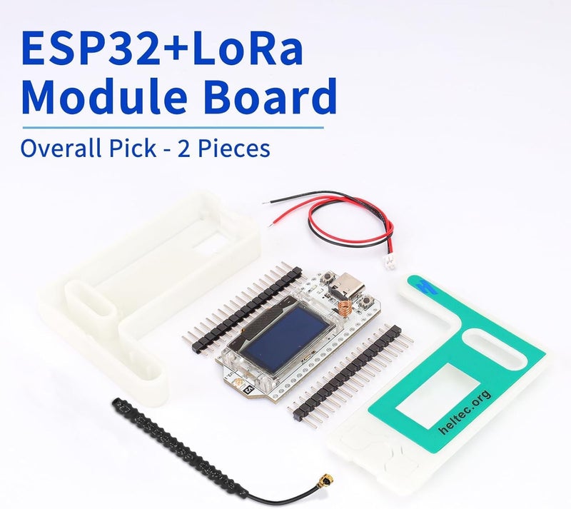 MakerHawk 2 Pack ESP32 LoRa V3 Module Board - with 915MHz Antenna and SX1262 LoRa V3 Case Devices for Meshtastic Arduino LoRawan IOT - Image 3